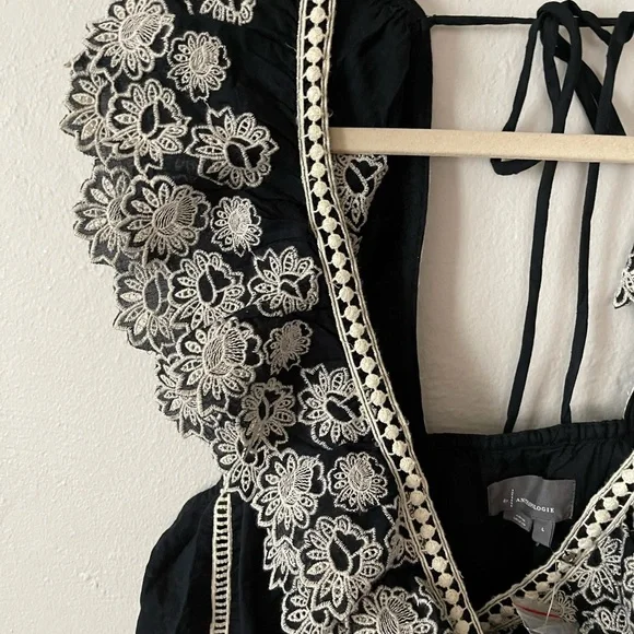 ANTHROPOLOGY Embroidered Lace Blouse - Picture 2 of 9